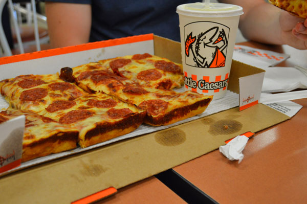 Little Caesars pizza fast food restaurant